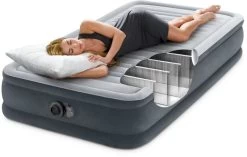 Intex Comfort Plush Luchtbed - Eenpersoons - Ingebouwde Elektrische Pomp -Outdoor Kampeeruitrusting Winkel 1320 1900 67766 inuse 2023 300