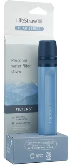 Lifestraw Peak Personal Straw Waterfilter - Blauw -Outdoor Kampeeruitrusting Winkel 1900 1900 00104064 06