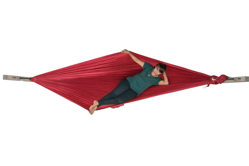 Ticket To The Moon Hangmat 1 Persoons Compact Single - Burgundy - Afbeelding 3