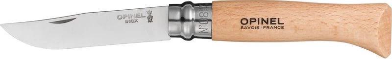 Opinel N°08 Inox RVS Zakmes 4 Opinel N°08 Inox RVS Zakmes - Afbeelding 2