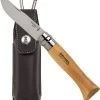 Opinel N°08 Inox RVS Zakmes -Outdoor Kampeeruitrusting Winkel 3123840010897 opinel inox met etui 8 hout resultaat
