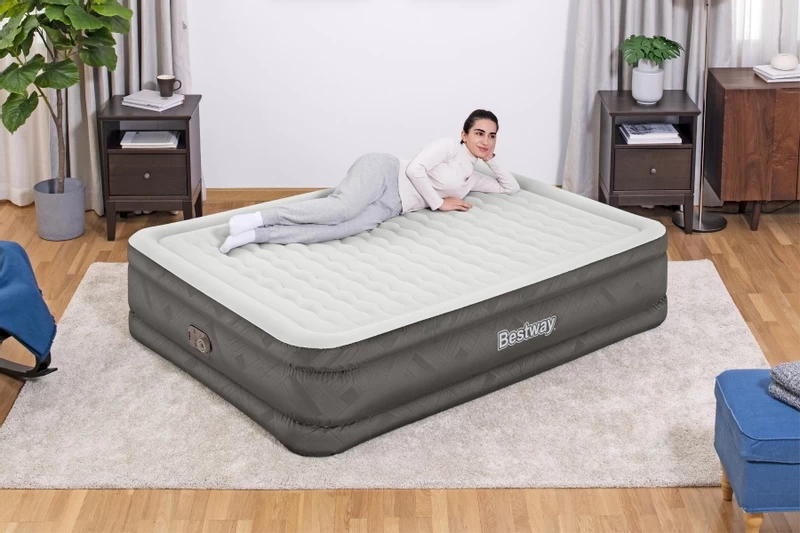 Bestway Fortech Tough Guard Luchtbed - Queensize - Ingebouwde Elektrische Pomp 11 Bestway Fortech Tough Guard Luchtbed - Queensize - Ingebouwde Elektrische Pomp - Afbeelding 9