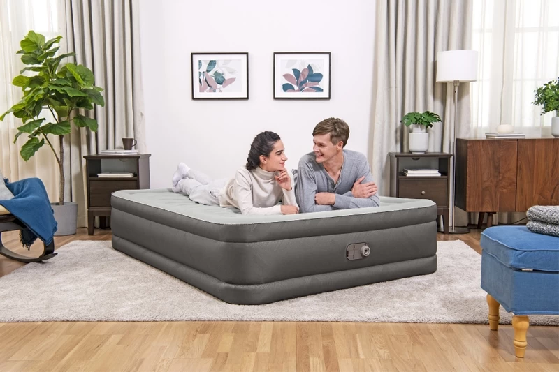 Bestway Fortech Tough Guard Luchtbed - Queensize - Ingebouwde Elektrische Pomp 10 Bestway Fortech Tough Guard Luchtbed - Queensize - Ingebouwde Elektrische Pomp - Afbeelding 8