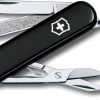 Victorinox Classic SD Zakmes - Zwart -Outdoor Kampeeruitrusting Winkel 7611160011602 victorinox classic sd zwart uitgeklapt resultaat
