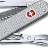 Victorinox Classic Alox Zakmes - Zilver -Outdoor Kampeeruitrusting Winkel 7611160013453 victorinox classic sd alox uitgeklapt resultaat