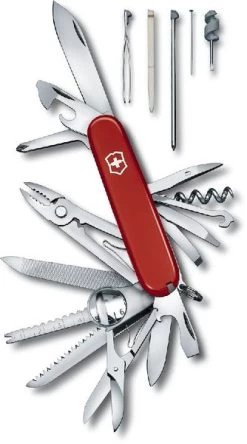 Victorinox Swiss Champ Zakmes - Rood -Outdoor Kampeeruitrusting Winkel 7611160100634 victorinox swiss champ uitgeklapt 5 resultaat