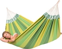 La Siesta Orquídea 1 Persoons Hangmat - Jungle -Outdoor Kampeeruitrusting Winkel 800 1007 orh14 4 orqu dea jungle cotton single classic hammock image 02