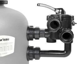 W'eau SPE-450 Side Mount Zandfilter 8m³ -Outdoor Kampeeruitrusting Winkel 900 1071 side mount blackgrey 3