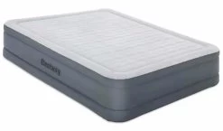 Bestway Fortech Tough Guard Snugable Luchtbed - Queensize - Ingebouwde Elektrische Pomp