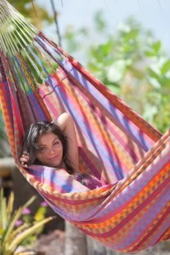 La Siesta Carolina 2 Persoons Hangmat - Flowers -Outdoor Kampeeruitrusting Winkel 900 598 cah16 2 carolina flowers cotton double classic hammock image 05