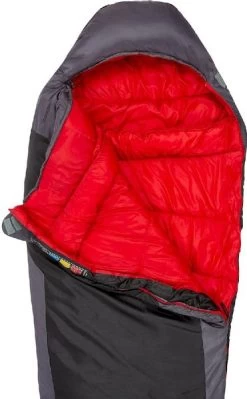 Highlander Serenity 350 Mummy Slaapzak - Charcoal -Outdoor Kampeeruitrusting Winkel 900 900 sb186 ch topopen