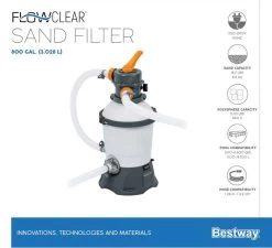 Bestway Flowclear Zandfilterpomp 3 M3/u -Outdoor Kampeeruitrusting Winkel bestway flowclear zandfilterpomp 3 0 m3uur 19