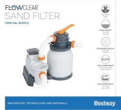 Bestway Flowclear Zandfilterpomp 5,6 M3/u -Outdoor Kampeeruitrusting Winkel bestway flowclear zandfilterpomp 5 6 m3uur 17