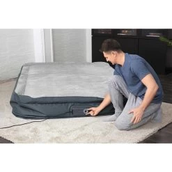 Bestway Fortech Tough Guard Snugable Luchtbed - Queensize - Ingebouwde Elektrische Pomp -Outdoor Kampeeruitrusting Winkel fortech2.4 1