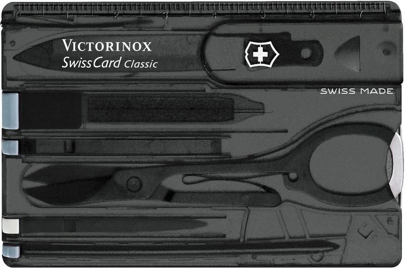 Victorinox SwissCard Classic Multitool - Transparant Zwart 3 Victorinox SwissCard Classic Multitool - Transparant Zwart