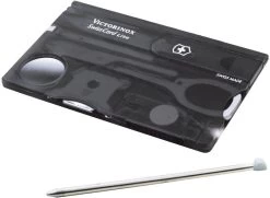 Victorinox SwissCard Lite Multitool - Transparant Zwart -Outdoor Kampeeruitrusting Winkel sak 0 7333 t3 b1 resultaat