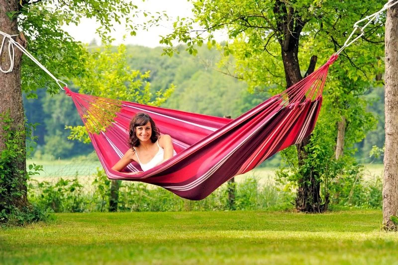 Amazonas Salsa 2 Persoons Hangmat - Bordeaux 6 Amazonas Salsa 2 Persoons Hangmat - Bordeaux - Afbeelding 4